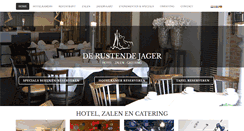 Desktop Screenshot of hotelderustendejager.nl