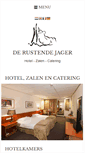 Mobile Screenshot of hotelderustendejager.nl