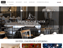 Tablet Screenshot of hotelderustendejager.nl
